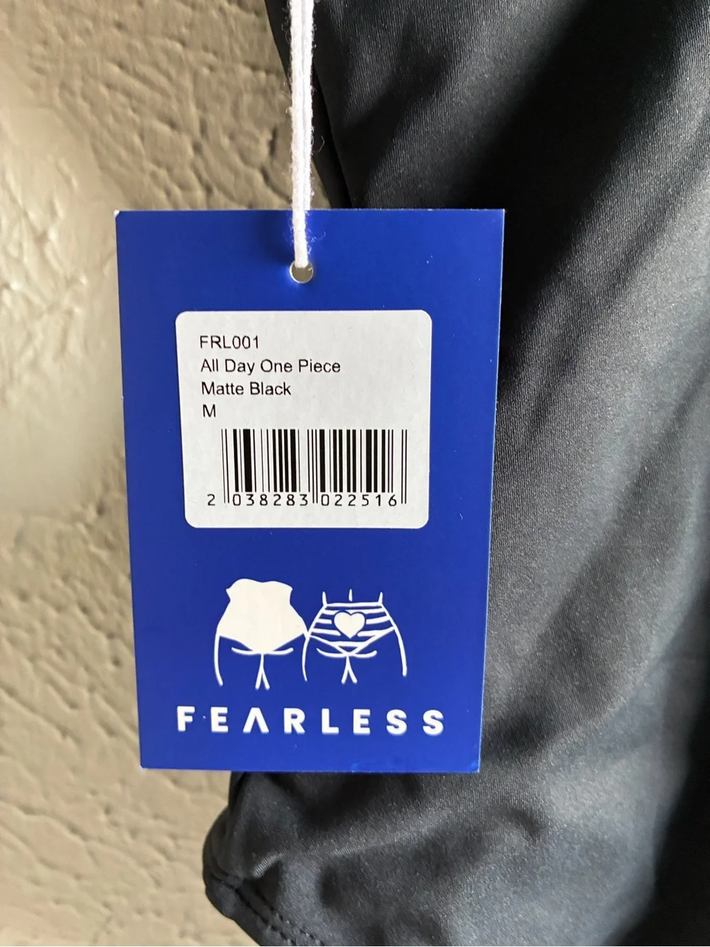 Fearless Australia All Day One Piece Swimsuit M NWT Matte Black Tummy Control.